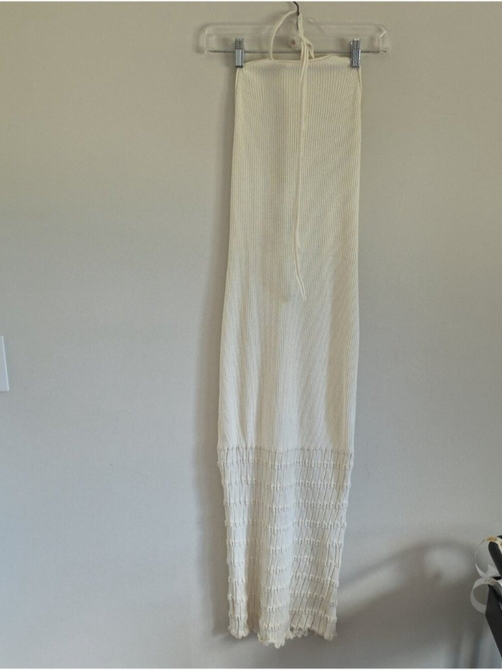 NWT ZARA | Cream Crochet Halter Dress sz M - Picture 4 of 9